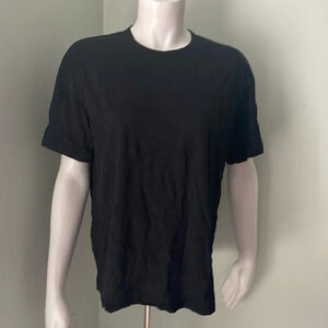 LULULEMON Black Short Sleeve Tee Split Back Size 4